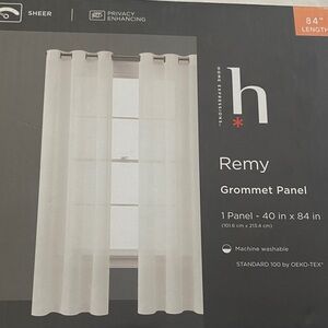 Expressions Remy Sheer White Curtain Panel
